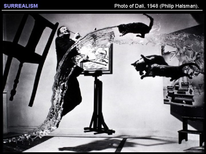 SURREALISM Photo of Dali, 1948 (Philip Halsman). 