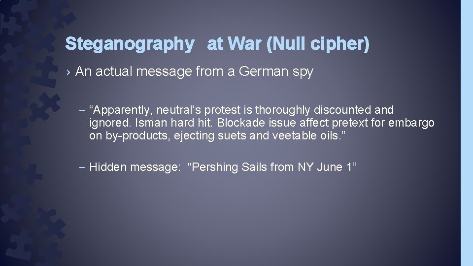 Steganography at War (Null cipher) › An actual message from a German spy – Steganography at War (Null cipher) › An actual message from a German spy –