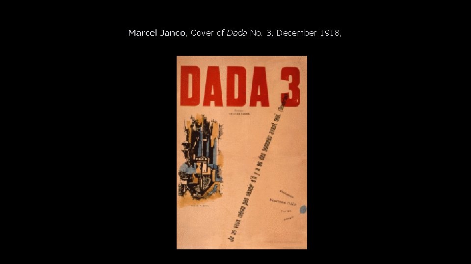 Marcel Janco, Cover of Dada No. 3, December 1918, 