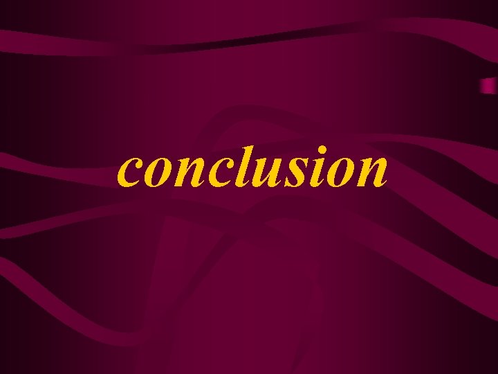 conclusion 