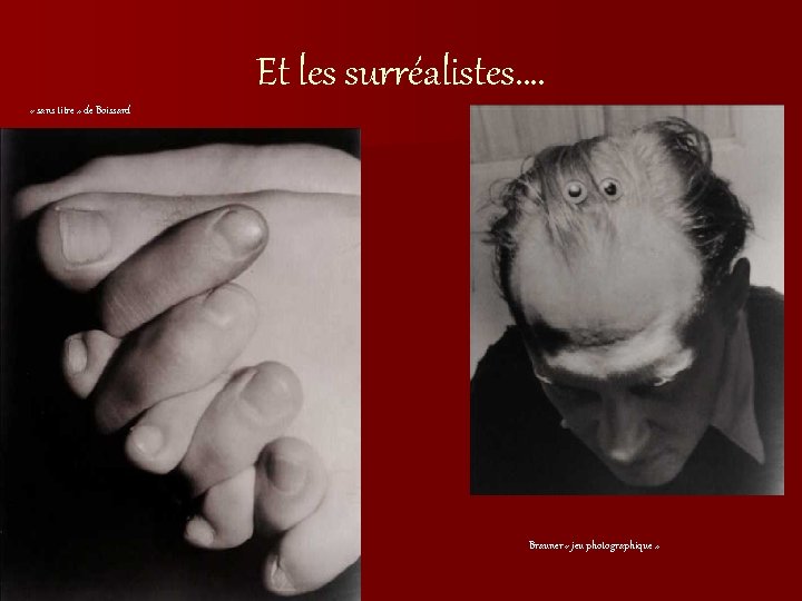 Et les surréalistes…. « sans titre » de Boissard Brauner « jeu photographique »