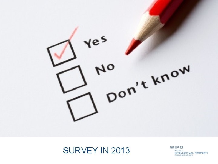 SURVEY IN 2013 