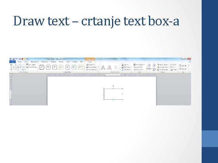 Draw text – crtanje text box-a 