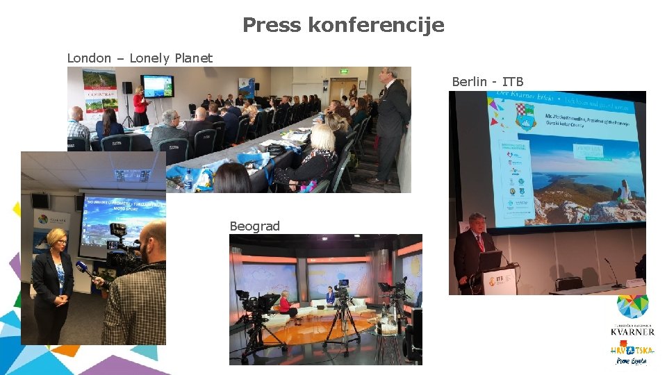 Press konferencije London – Lonely Planet Berlin - ITB Oslo Beograd 