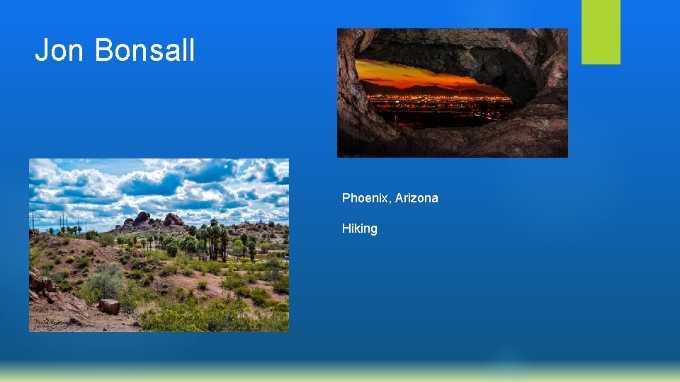 Jon Bonsall Phoenix, Arizona Hiking 