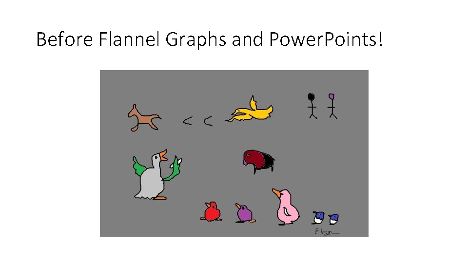 Before Flannel Graphs and Power. Points! Before Flannel Graphs and Power. Points!