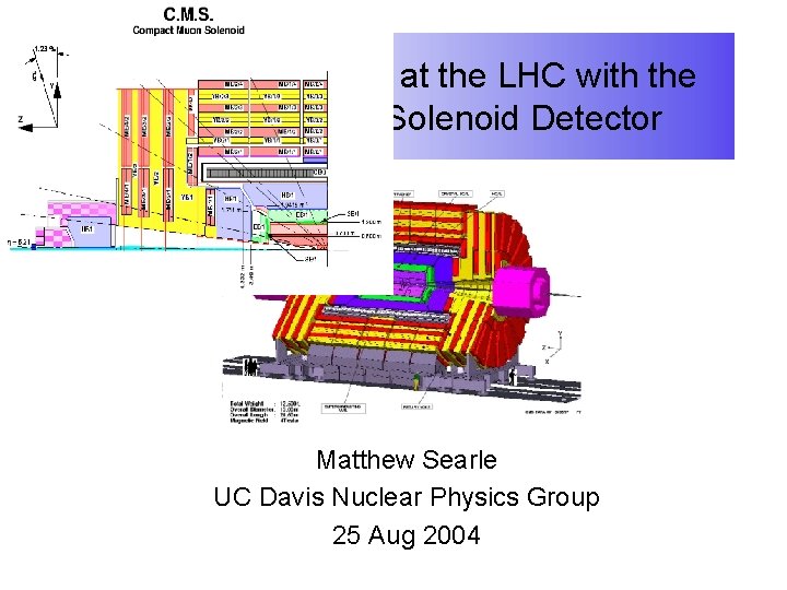 Heavy Ion Physics at the LHC with the Compact Muon Solenoid Detector Matthew Searle