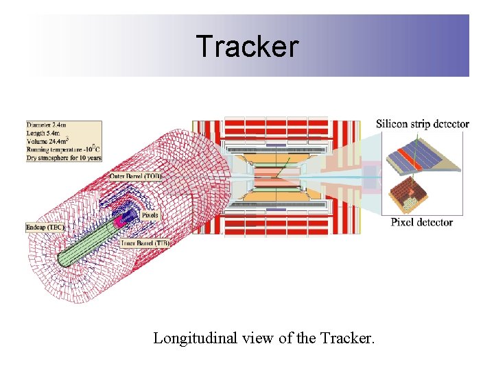 Tracker Longitudinal view of the Tracker. 