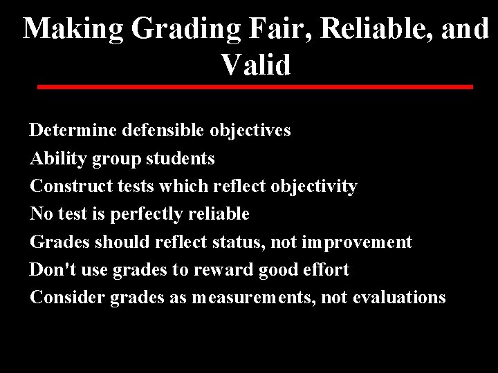 Chapter 13 Classroom Grading A Summative Evaluation Evaluation