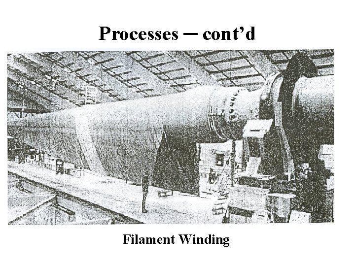 Processes ─ cont’d Filament Winding 