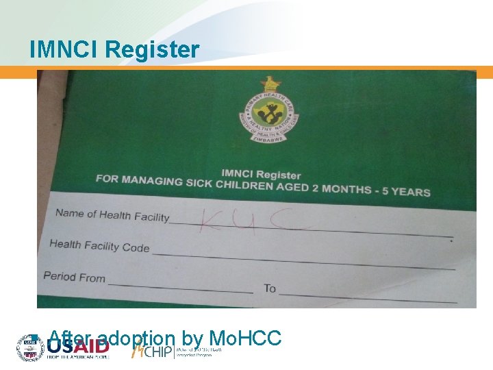 IMNCI Register § After adoption by Mo. HCC 