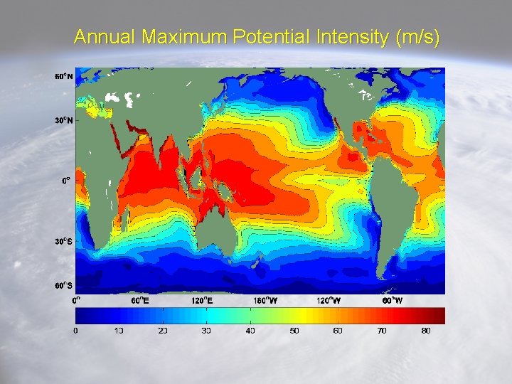 Annual Maximum Potential Intensity (m/s) 