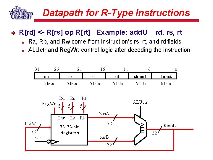 Csci 211 Computer System Architecture Datapath and Control