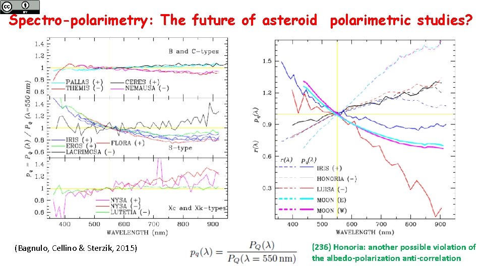 Spectro-polarimetry: The future of asteroid polarimetric studies? (Bagnulo, Cellino & Sterzik, 2015) (236) Honoria: