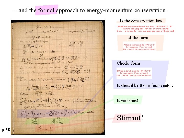 …and the formal approach to energy-momentum conservation. Is the conservation law of the form