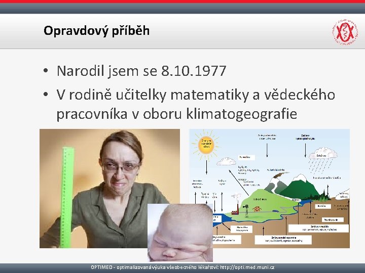 Opravdový příběh • Narodil jsem se 8. 10. 1977 • V rodině učitelky matematiky