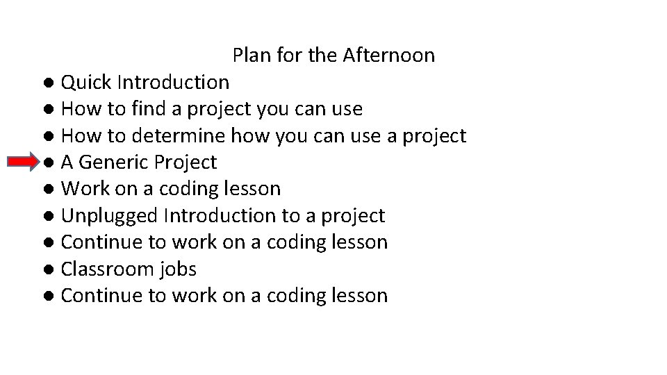 Plan for the Afternoon ● Quick Introduction ● How to find a project you