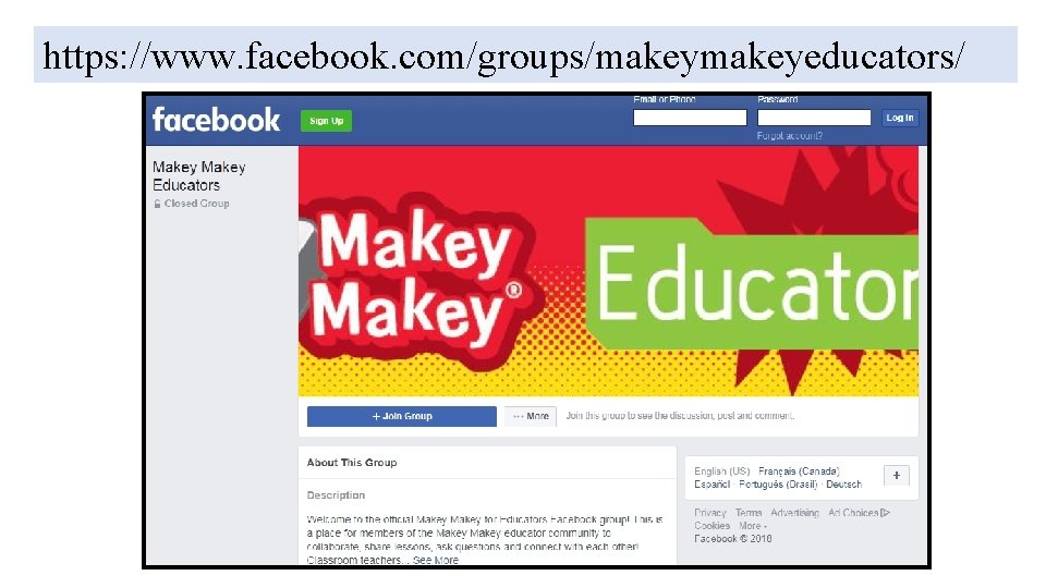 https: //www. facebook. com/groups/makeyeducators/ 