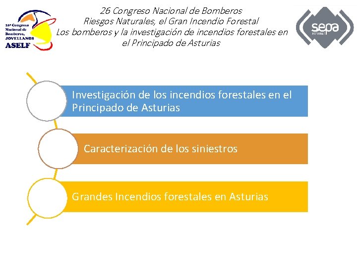 26 Congreso Nacional de Bomberos Riesgos Naturales, el Gran Incendio Forestal Los bomberos y