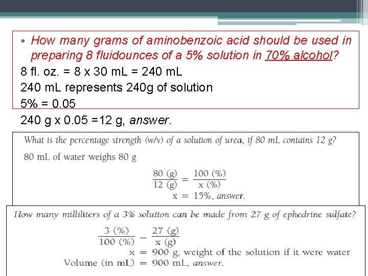  • How many grams of aminobenzoic acid should be used in preparing 8