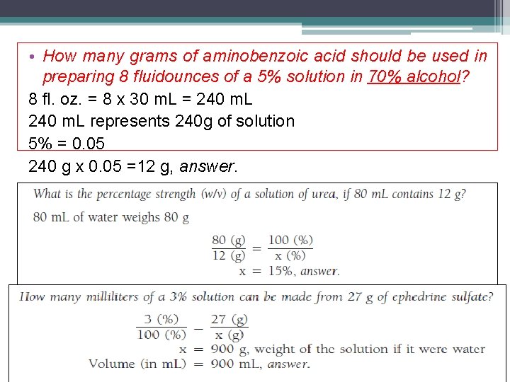  • How many grams of aminobenzoic acid should be used in preparing 8