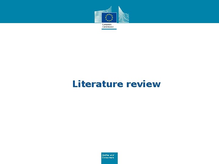 Literature review Justice and Consumers 