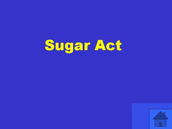 Sugar Act 