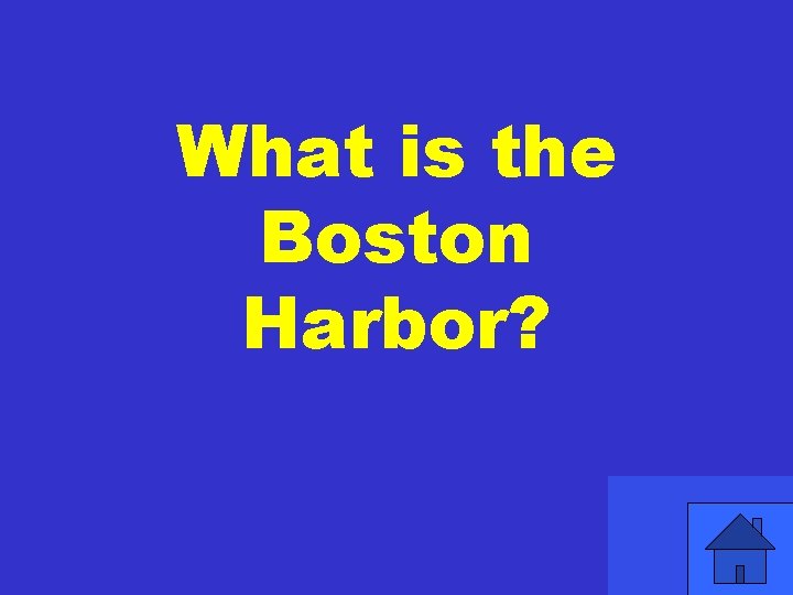 What is the Boston Harbor? 