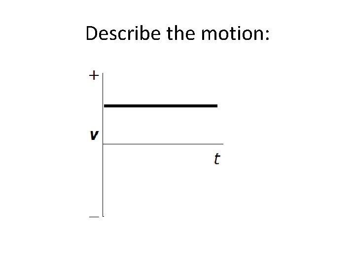 Describe the motion: 