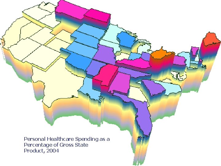 Personal Healthcare Spending as a Percentage of Gross State Product, 2004 