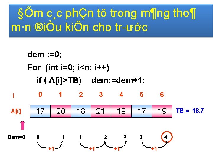 §Õm c¸c phÇn tö trong m¶ng tho¶ m·n ®iÒu kiÖn cho tr ước dem