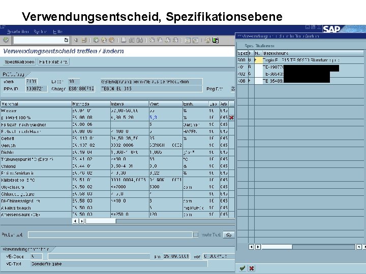 Verwendungsentscheid, Spezifikationsebene jw Kurt Fantes 23. 01. 2003 jw. LIMS Seite 27 