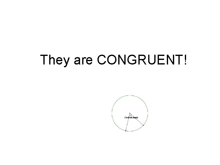 They are CONGRUENT! They are CONGRUENT!