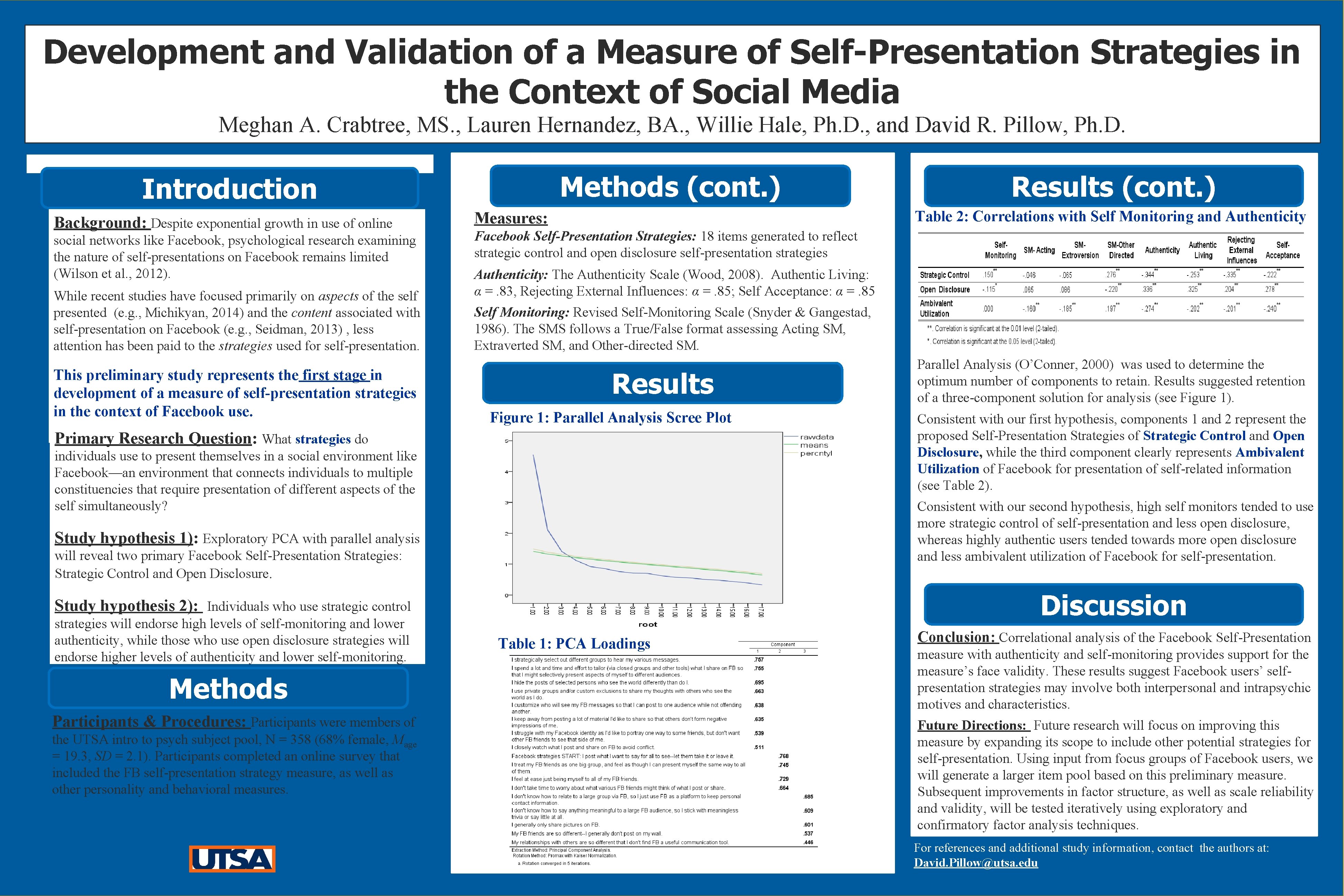 Development and Validation of a Measure of Self-Presentation Strategies in the Context of Social