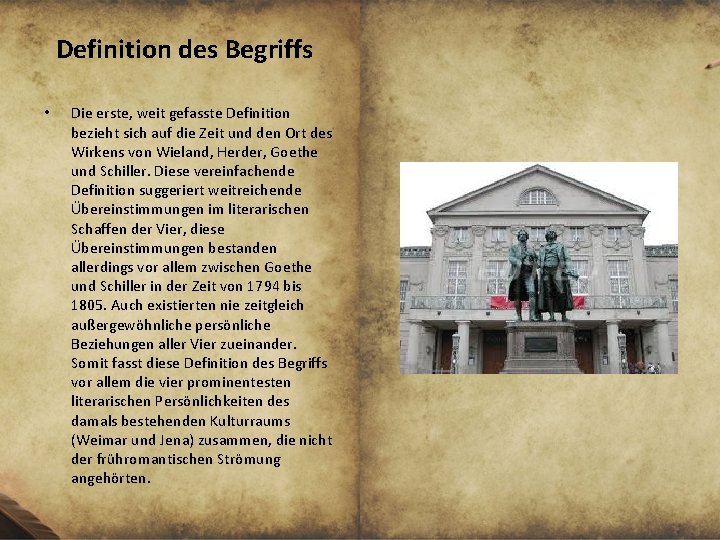 Definition des Begriffs • Die erste, weit gefasste Definition bezieht sich auf die Zeit