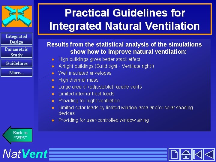 Practical Guidelines for Integrated Natural Ventilation Integrated Design Parametric Study Guidelines More. . .