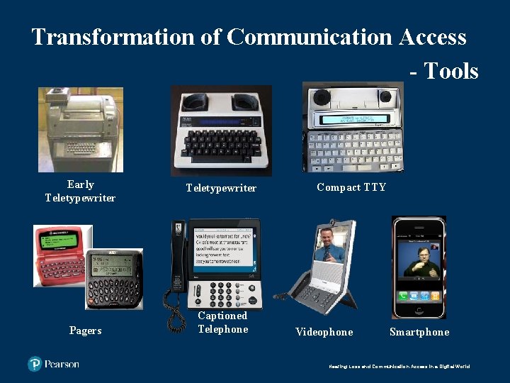 Transformation of Communication Access - Tools Another change in communication access has been the