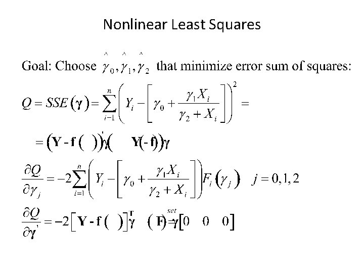 Nonlinear Least Squares 