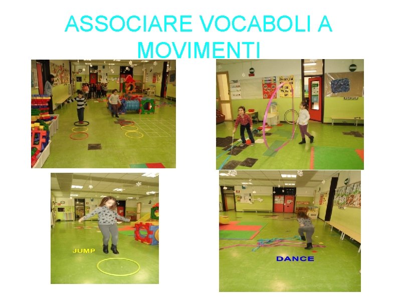 ASSOCIARE VOCABOLI A MOVIMENTI ASSOCIARE VOCABOLI A MOVIMENTI