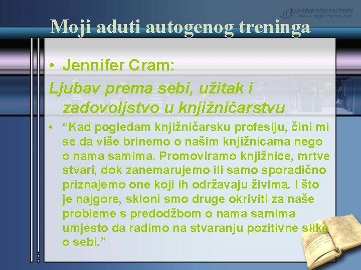 Moji aduti autogenog treninga • Jennifer Cram: Ljubav prema sebi, užitak i zadovoljstvo u