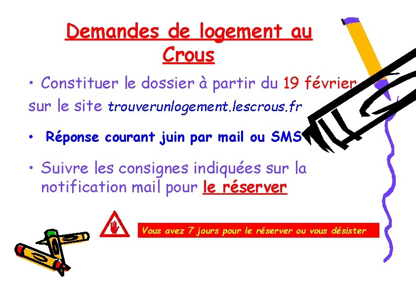 Demandes de logement au Crous • Constituer le dossier à partir du 19 février