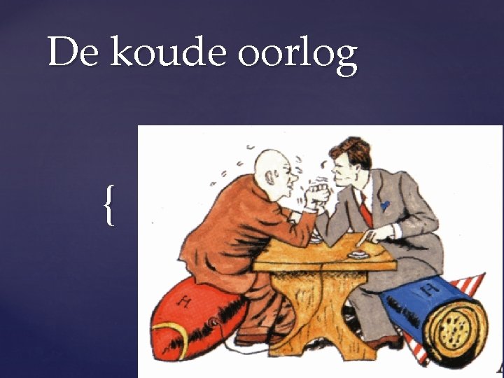 De koude oorlog { 