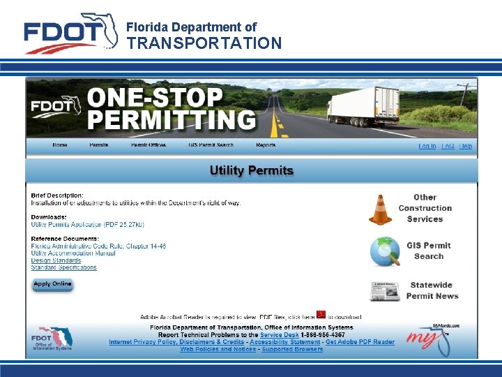 Florida Department of TRANSPORTATION 