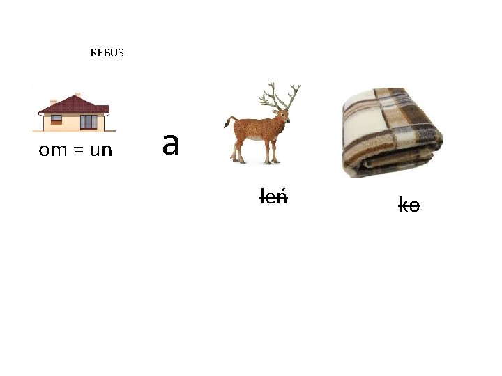 REBUS om = un a leń ko 