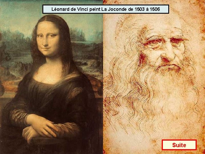 Léonard de Vinci peint La Joconde de 1503 à 1506 Suite 