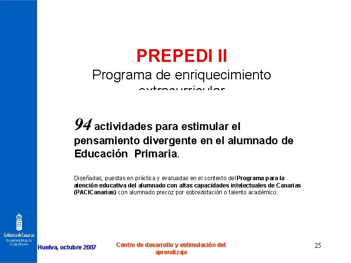 PREPEDI II Programa de enriquecimiento extracurricular 94 actividades para estimular el pensamiento divergente en