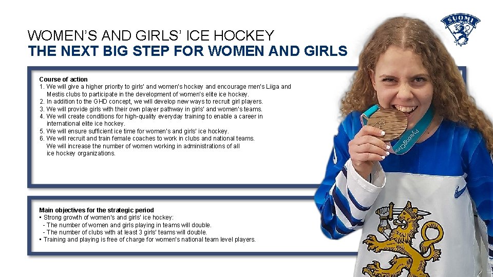 WOMEN’S AND GIRLS’ ICE HOCKEY THE NEXT BIG STEP FOR WOMEN AND GIRLS Course