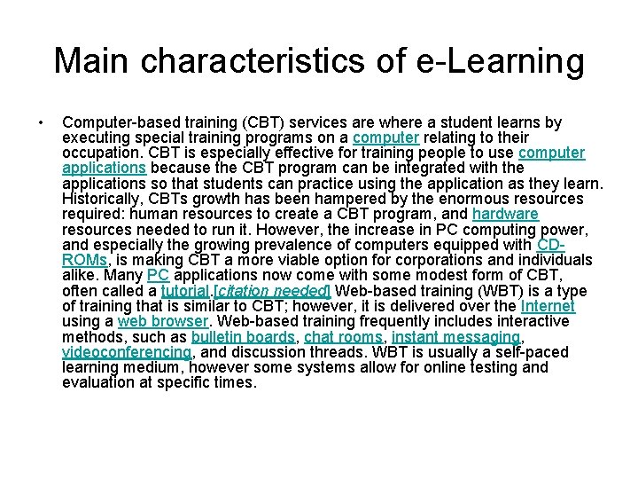 ELENI TSAROUCHA ABOUT ELEARNING WHAT IS ELEARNING Electronic