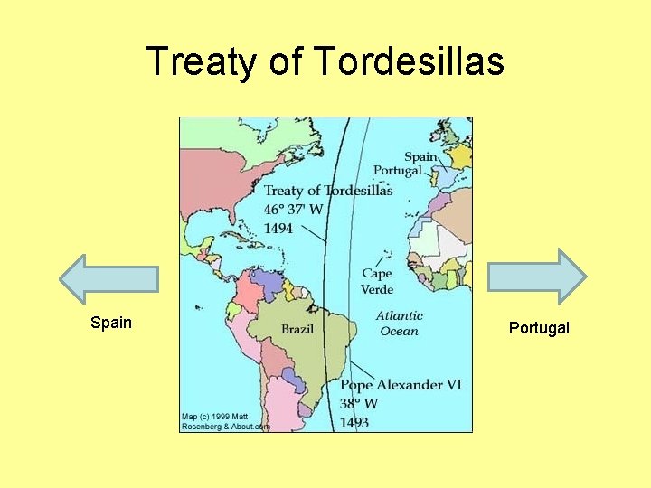 Treaty of Tordesillas Spain Portugal 