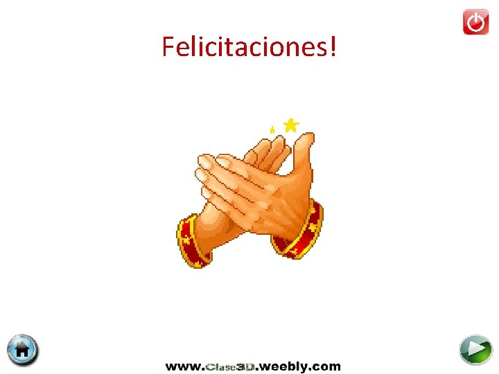 Felicitaciones! 